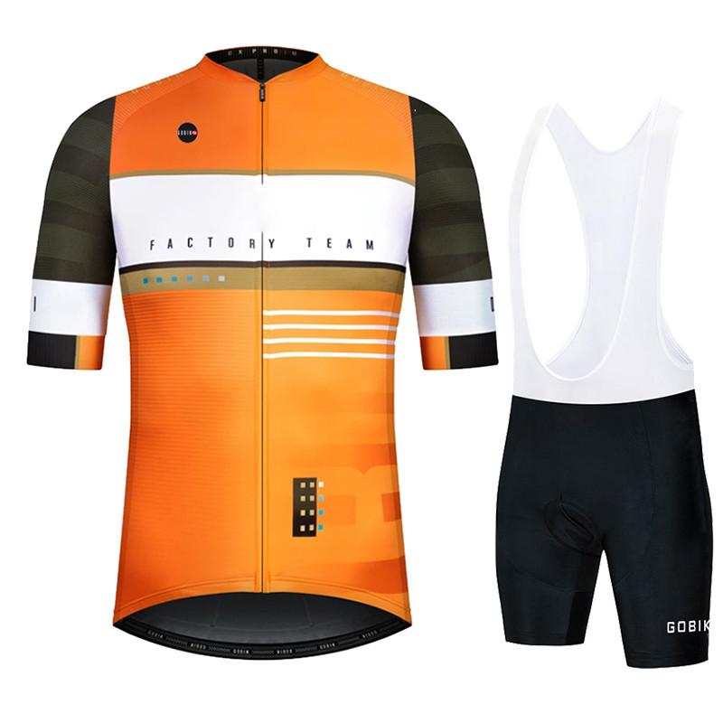 2026 Gobikful Men's Cycling Jersey Seamless Compression, Men's Cycling Jersey Breathable Quick-drying Men's Cycling Jersey Set 2024