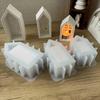 Candle House Silicone Plaster Mold Handmade DIY Drip Glue Aromatherapy Casting Mold Candlestick Home Decoration Ornaments