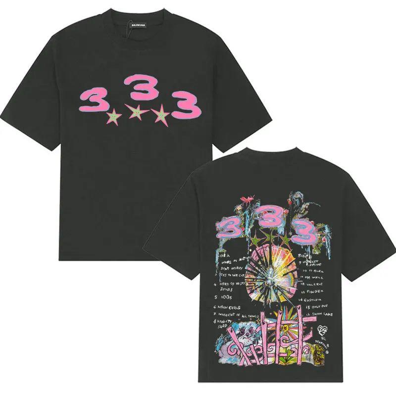 Skate Drain Gang Album Graphics Print T Shirt Swedish Bladee 333 Harajuku Tshirts Casual Cotton Tshirt Hip Hop Y2K Clothes