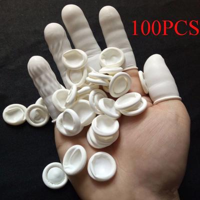 Natürliches Nagelkunstwerkzeug Fingerspitzen-Schutzhandschuhe Fingerlinge Gummihandschuhe Fingerabdeckung