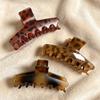 Korean Leopard Print Hairpin Female Summer Explosion Retro Fashion High Sense Grab Clip Shark Clip Hair Accessories