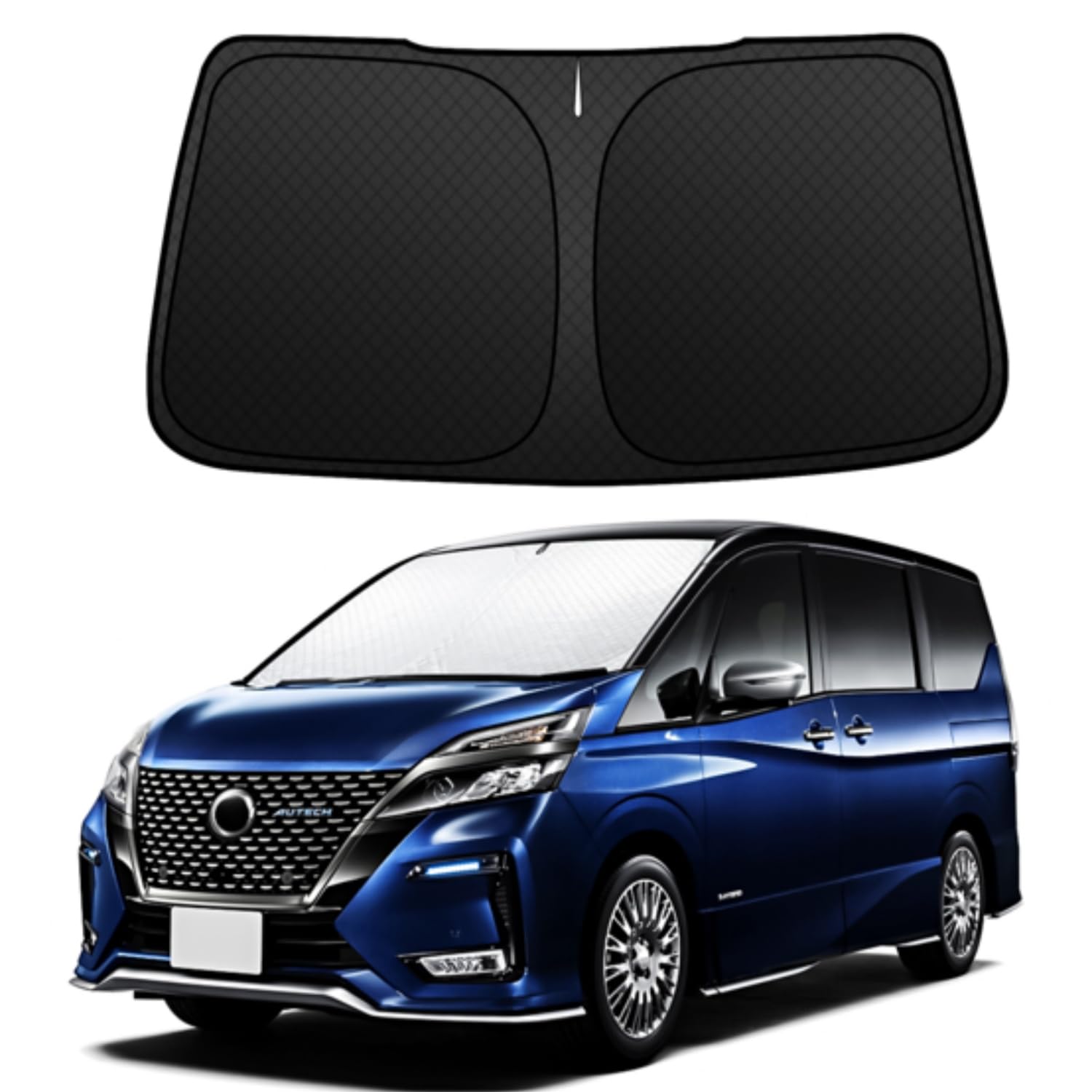 

exclusively for the BLUESEATEC New 2023 Nissan Serena C27 Windshield Sunshade NISSAN Serena C27 Car Sunshade Sunshade UV Protection Light Blocking