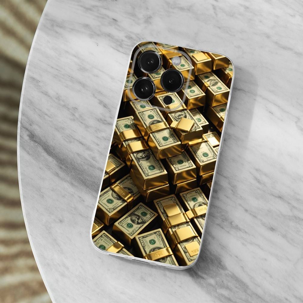 

Wealth Art Dollar Pattern Phone Case For iPhone 14,13,12,11,17,16,15,Pro,Max,Plus,X,XS,XR,SE,Mini Transparent Soft Cover iPhone13