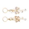 2Pcs Bowknot Keychain Bow Shaped Cute Faux Pearl Car Key Pendant Purse Backpack Accessories