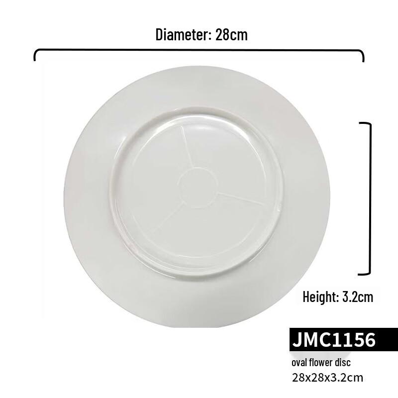 Yangge Melamine Oval Flower Plate