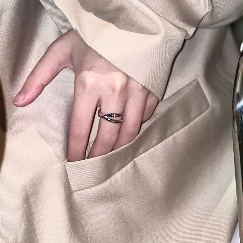 Кольцо Mobius Rainbow Ring для указательного пальца с индивидуальным дизайном и трендовым цветом