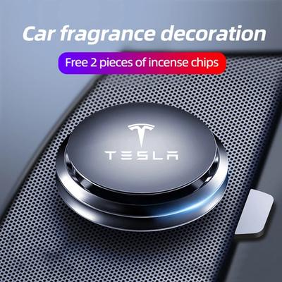 Car Air Freshener Solid Perfume Rotating Aromatherapy Decor For Model 3 Y 2023 S X Cybertruck Juguete Roadster Coil Bonina