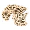 10 Stück Holz Ohrring Anhänger Leicht Langlebig Bequem Elegant Schlicht Holz Ohrring Rohlinge07