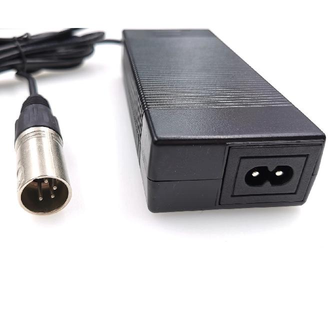 36V Charger 42V 2A  lithium battery charger for 36V lithium battery pack with 4-Pin XLR Socket/connector