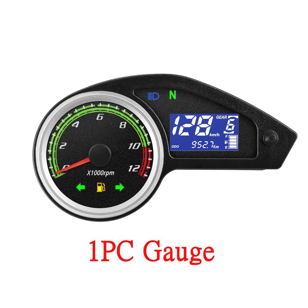 

Universal Motorcycle Gauge Speedometer Tachometer LCD Digital Instrument Odometer Meter For All 12V Motorcycles Speedometer