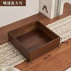 Black Walnut Wood Storage Box Hand