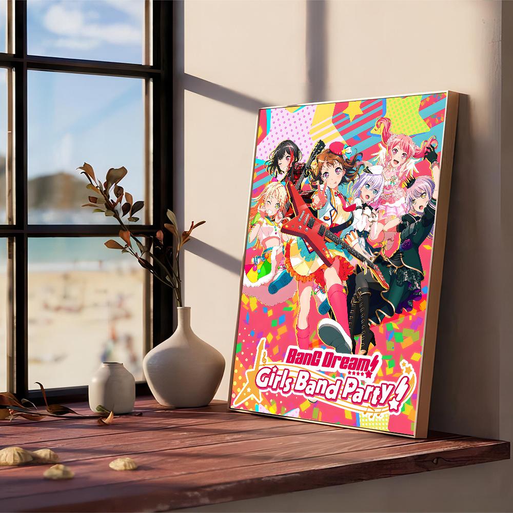 BanG Dream It's My GO Poster Anime Poster Klebrig HD Qualität Wandkunst Retro Poster für Zuhause Kawaii Zimmerdekoration