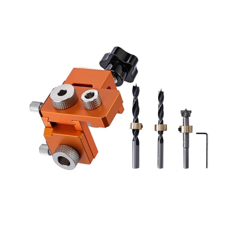 Drilling Locator for Cabinet Splicing Wood Dowel Camera Jig Set Eccentric Wheel Punching Template For Woodworking