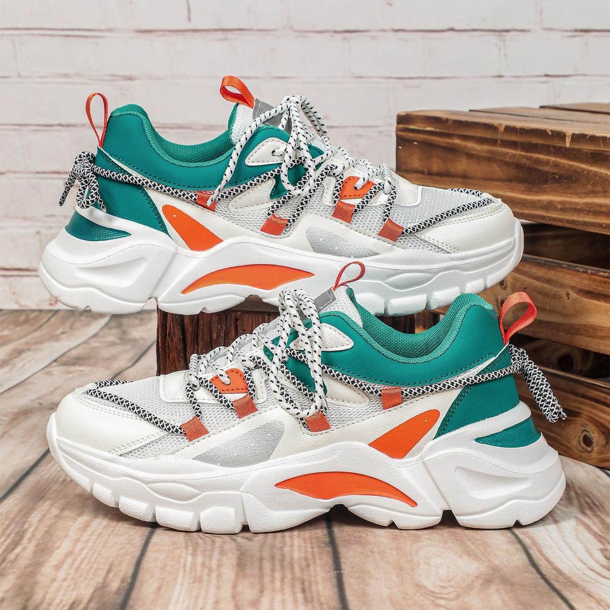 22 spring new hot-selling casual sports shoes platform dad shoes breathable and comfortable trendy shoes 35