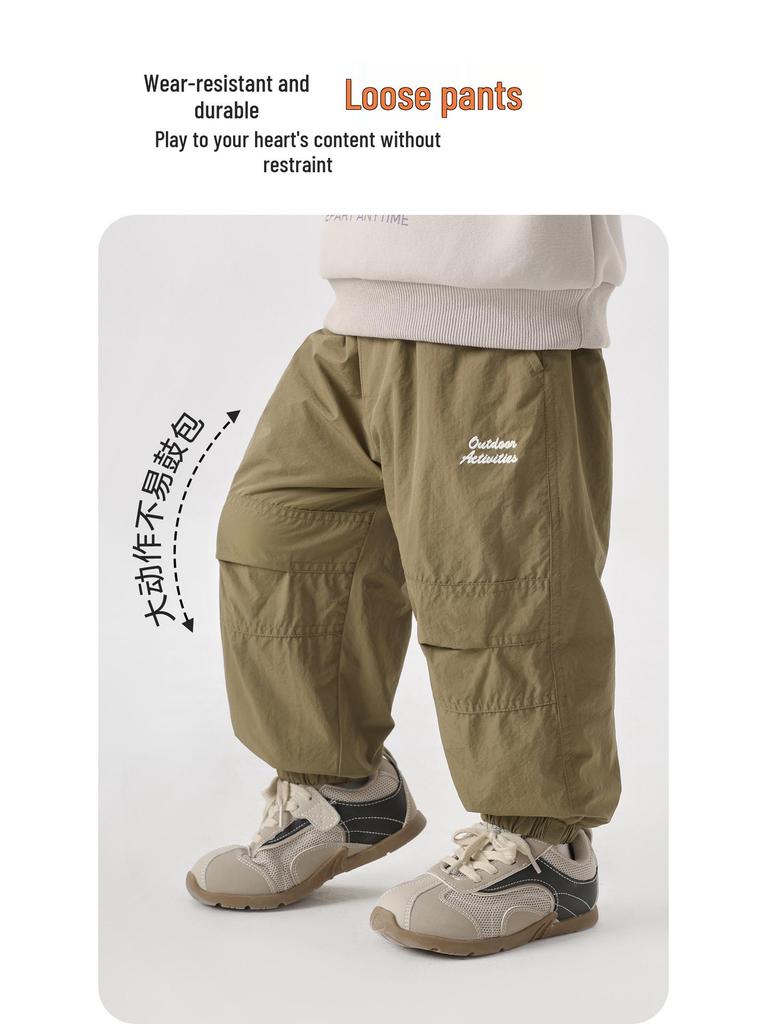 Right European Boys' Fleece-Lined Winter Cotton Pants for Kids