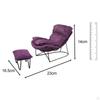 1/6 Scale Rocking Chair Mini Chaise Longue Accessories Adults Gifts Soft Fabric Decorative Single