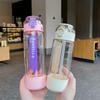 Water bottle summer new high value water cup male and female students food grade straw cup go out sports simple portable water cup