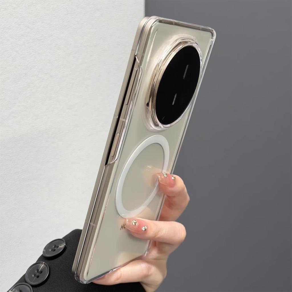 Applicable to vivoxfold1 center axis mobile phone case OPPOFindN1 Huawei X1 magnetic mateteX1x1 transparent s