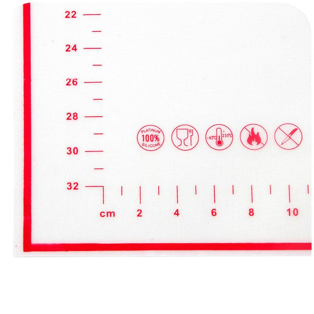zmart 40x60cm Silicone Baking Mat for Pizza Kitchen Cooking Dumplings Dough, Pastry, Tools, Accessories, Supplies, Bread,