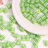 Rainbow Stripe Resin Beads - Macaron Color Blocking DIY Bracelet & Phone Strap Accessories
