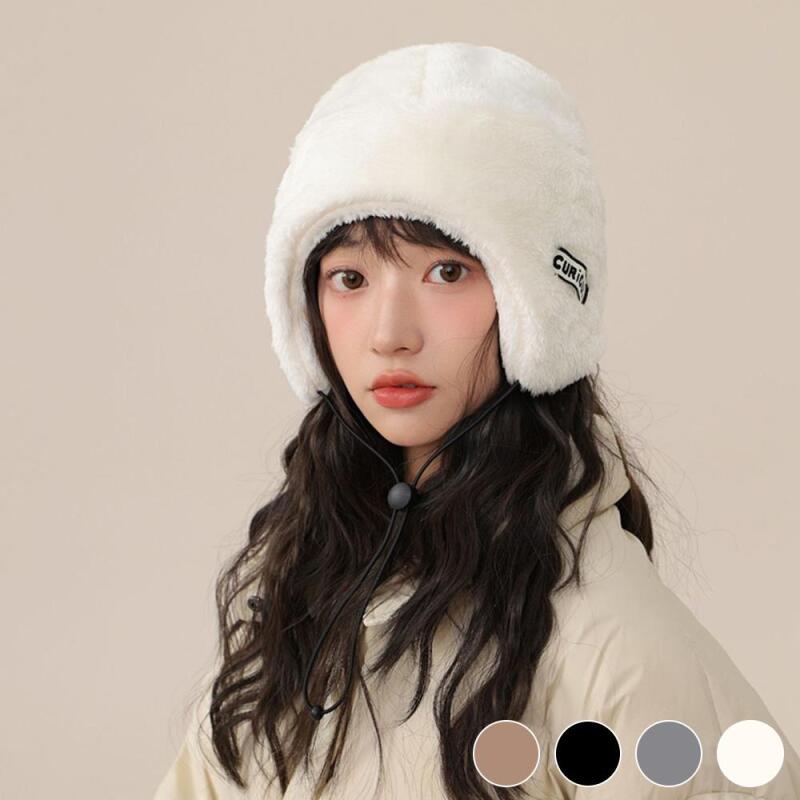 Унисекс Зимняя Меховая Шапка-Ушанка C7603_Gray