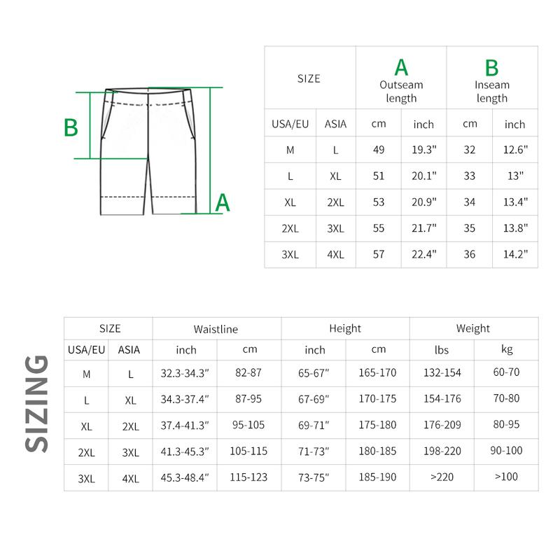 WOSAWE MTB Shorts Quick Dry Breathable Loose Shorts Mountain Bike Men's Shorts 5D Gel Pad Outdoor Running Riding Cycling Pants