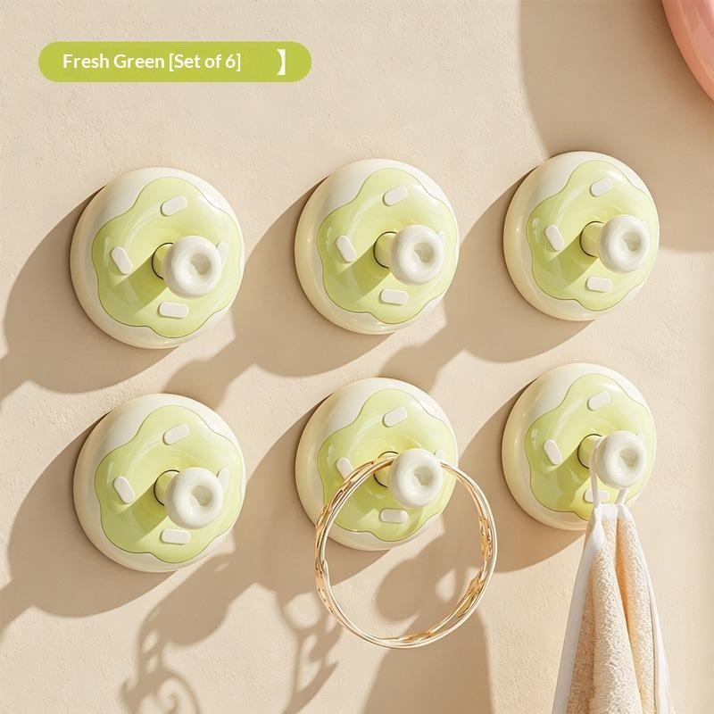 Suction Cup Hook, No Punching Hole, Hanging Clothes Hook Behind The Door, Bathroom Strong Load-Bearing, No Trace, Bathroom Cute