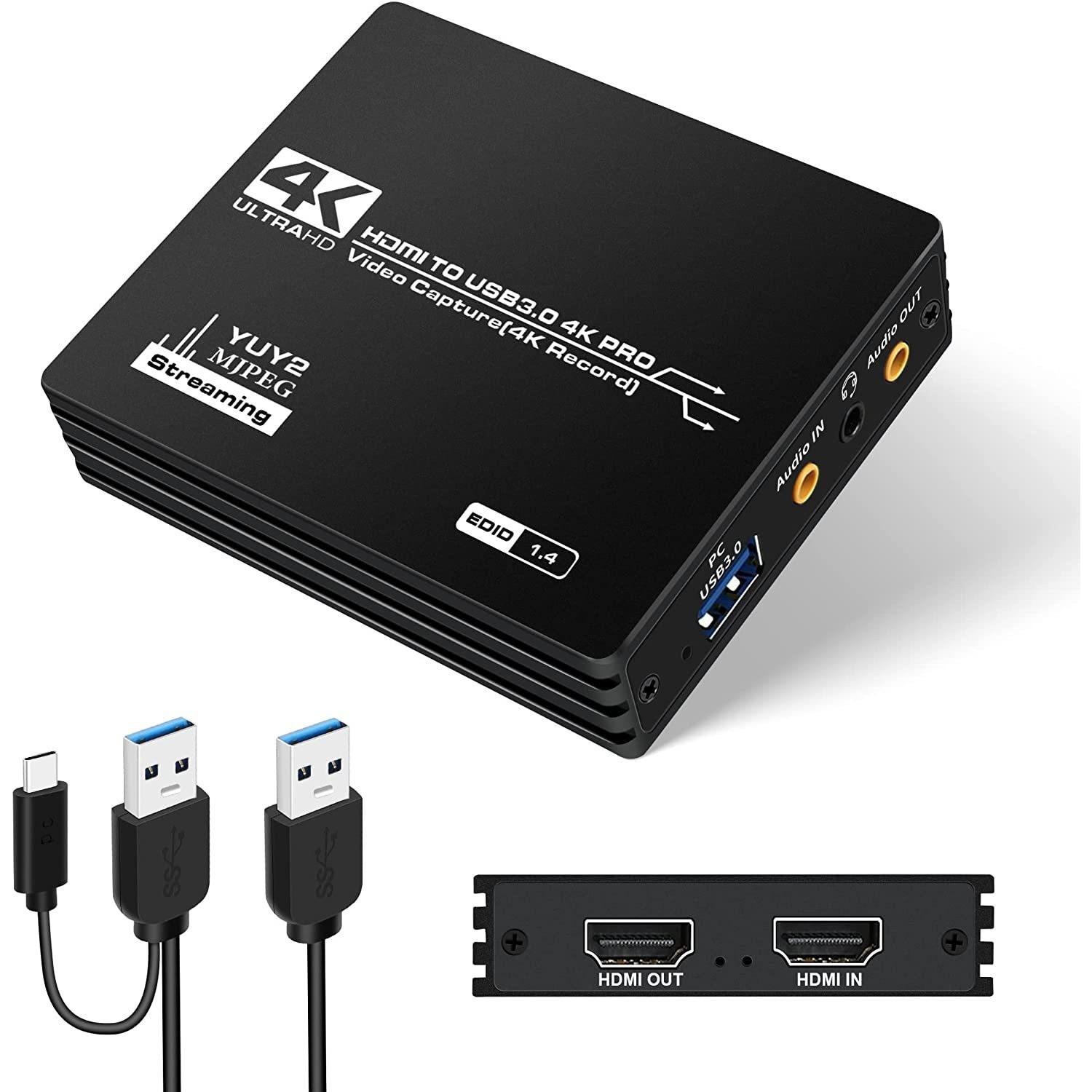 

OZC3-1 HDMI to USB 3.0 4K Pro Video Capture Card 1080P 60fps HD Video Recorder As Shown A