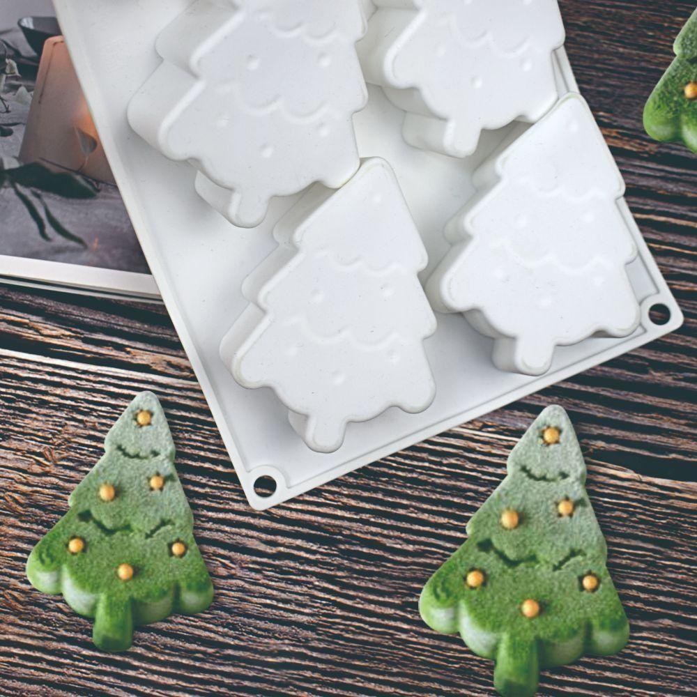 Bakeware Christmas Tree Cake Mold 3D Mousse Mold Soap Chocolate Mould Christmas Decoration