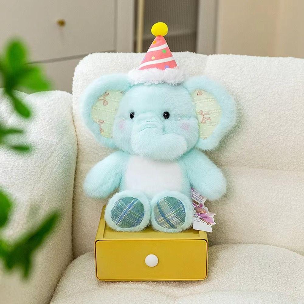 Fluffy Cartoon Elephant Plush Toys Soft Elephant Plush Toys Elephant Plush Doll Boys Girls