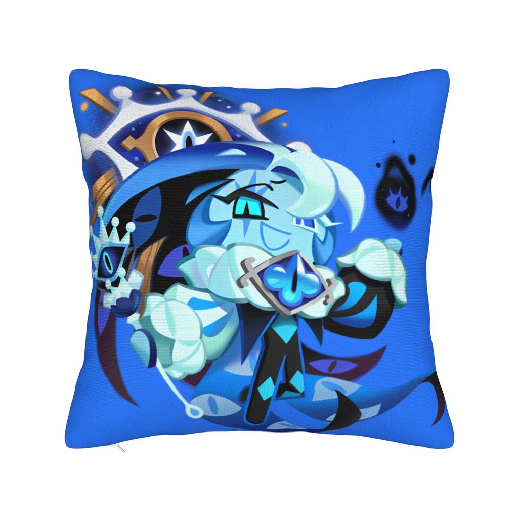 Shadow Milk Cookie Run Kingdom Square Pillow Covers Seat Cute Cartoon Anime Cushion Case Home Decoration Pillow Cover 45*45