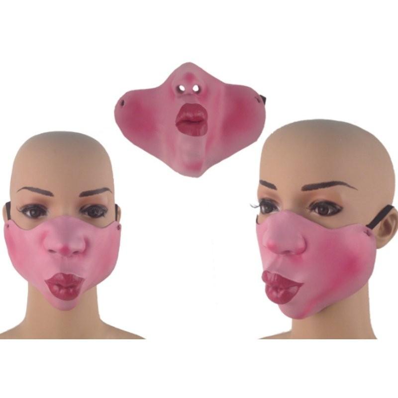 Hilarious Halloween Half Face Mask With Comical Pig Nose For Costume Fun