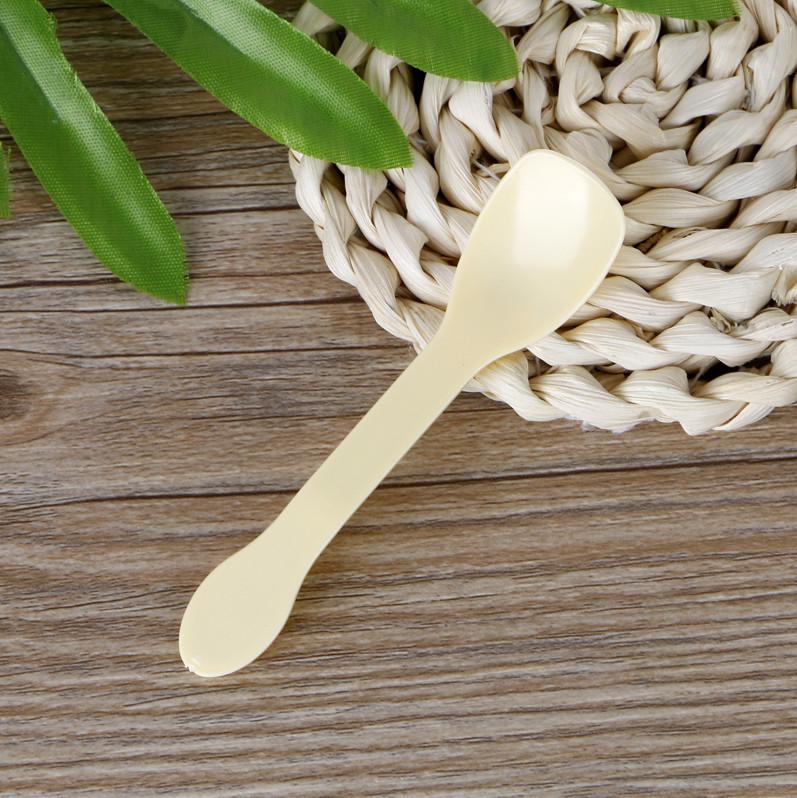 Transparent Disposable Dessert Spoon for Ice Cream, Mousse, Yogurt, Pudding, and Popsicles