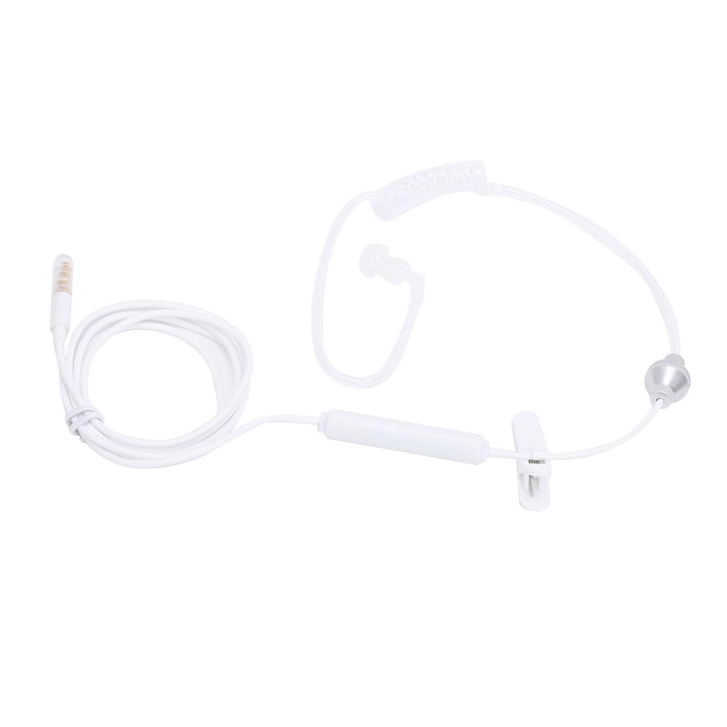 Air Conduit Earphone Single Earbud Spiral Tube Stereo Line Control Type Universal for Smart Phone