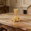 European Carving Tea Light Holders Practical Zinc Alloy Candlestick Holders For Decorative Display