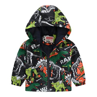 Jungen und Mädchen Casual Fashion Jacke in kleinen Kindern süße Wind gedruckt Kapuzenjacke Mantel