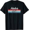 Vintage Retro Bike Alaska Mens T Shirt Casual T-Shirt