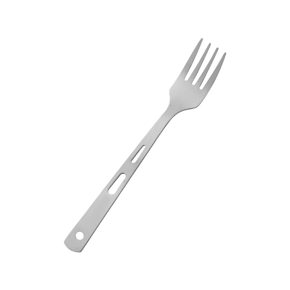 Portable Titanium Cutlery Set Fork Spoon Three Piece for Outdoor Activities