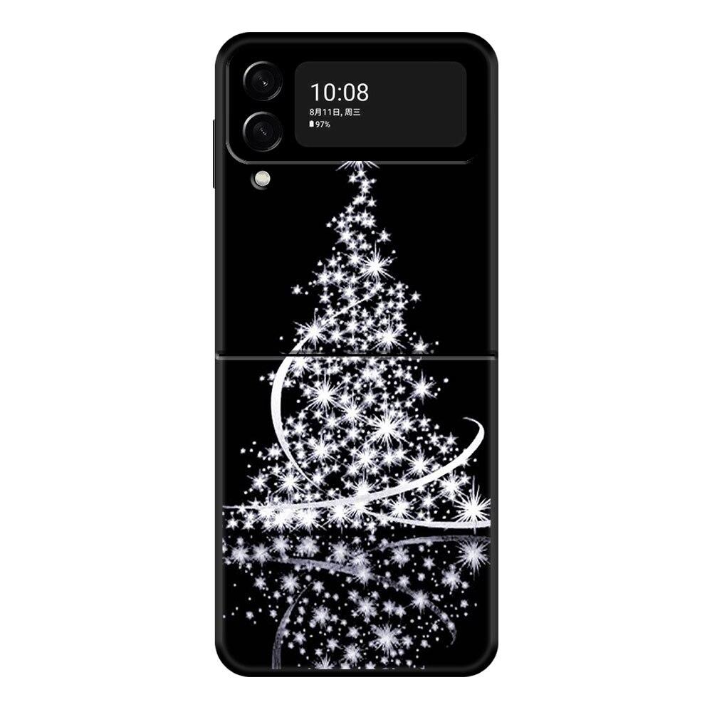 

Счастливый Рождественский Олень Чехол для телефона для Samsung Galaxy Z Flip Z Flip3 5G Z Flip4 Твердый ПК Матовый Чехол Samsung Z Flip4 5G