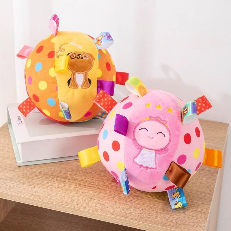 2025 Hot Selling Embroidered Plush Visual Touch Interactive Dog Toy Ball Pet Chew Toys For Pet Accessories