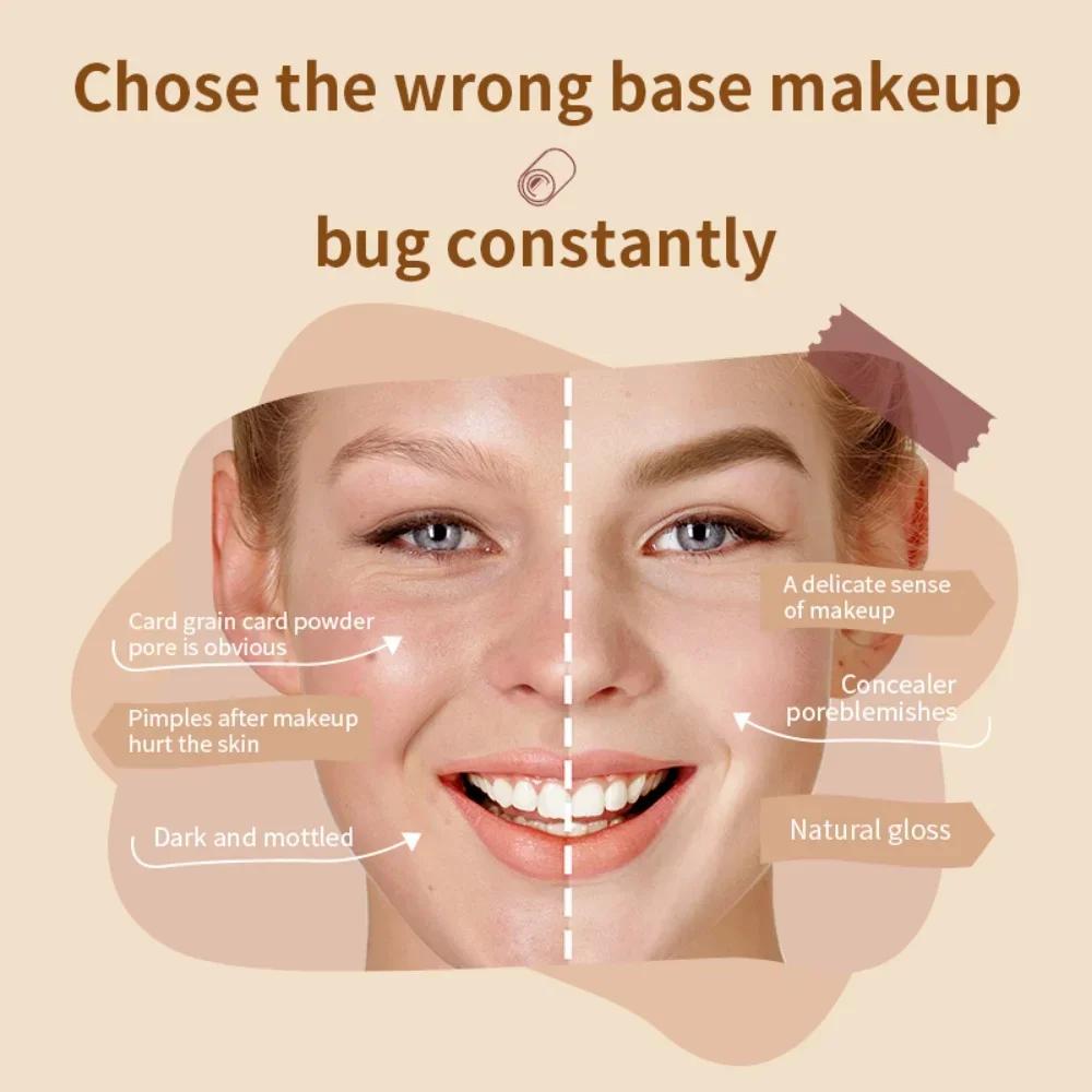 BB Cream Liquid Foundation Hydrating Tender Bright Complexion SPF50PA++ Waterproof Full Coverage Long-lasting Makeups Cosmetics