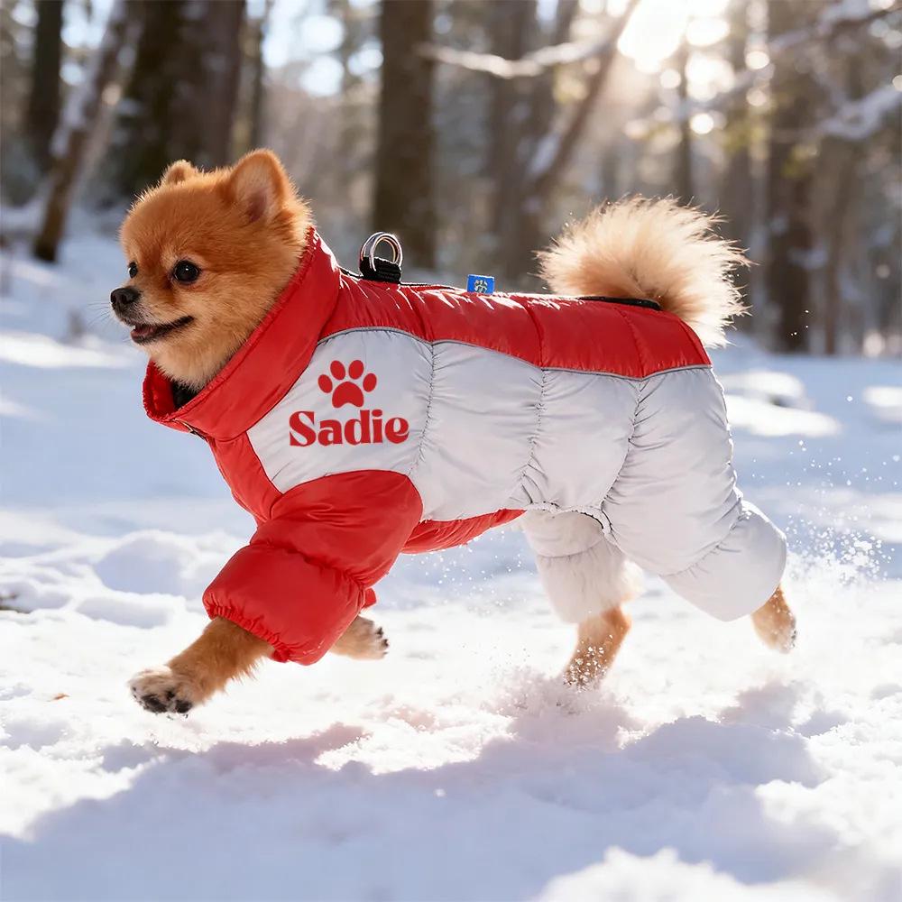 Reflektierende Wasserdichte Hundejacke - Warmer Vierbeiniger Wintermantel