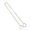Women Heart Slip Chain Necklace Punk Rock Long Necklaces Adjustable Choker Fashionable Neckchain for Women and Girls