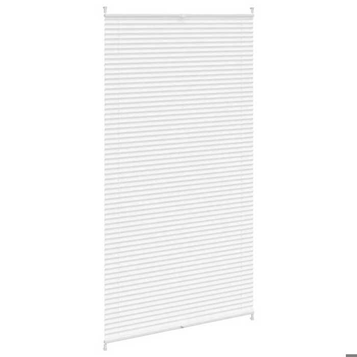 Store plissé - Maison Exclusive - 100 x 200 cm - Blanc - Montage sans perçage