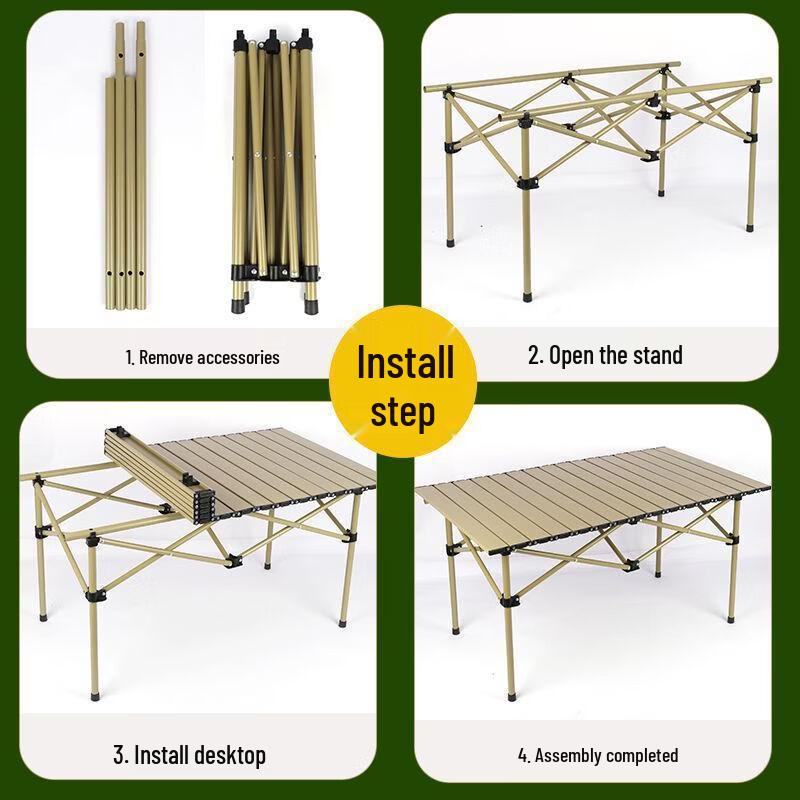 Portable Folding Camping Dining Table and Chair Set