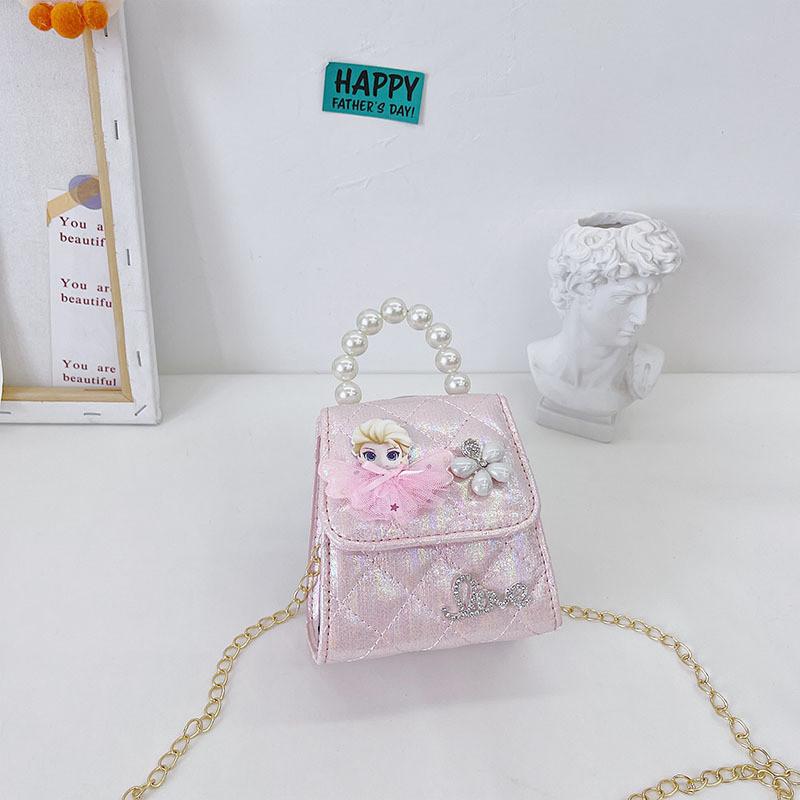 Stylish Mini Pu Leather Children's Crossbody Bag With Chic Bow Design For Kids