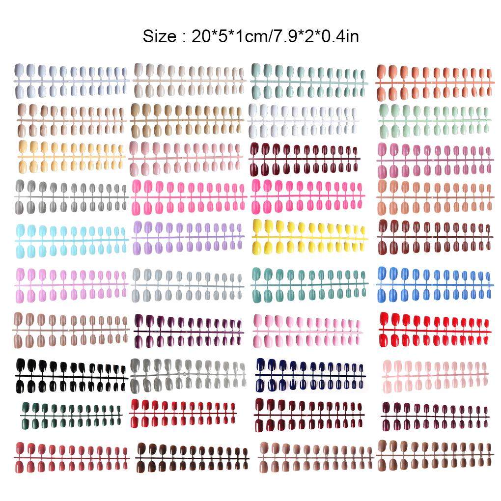 Nails Acrylic Round Polish Press on Artificial Fingernails Fashion Full Cover Manicure Tools Decoration Gifts Girls