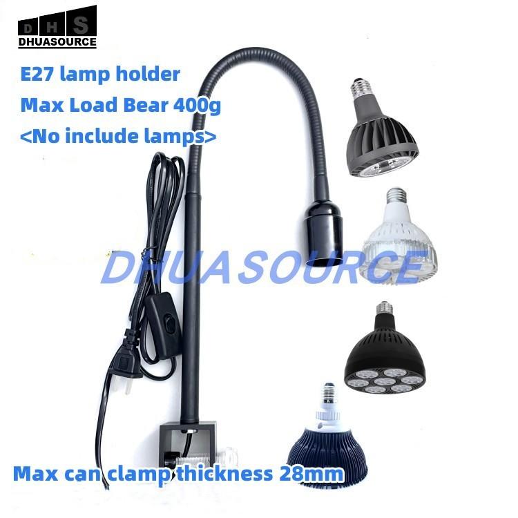 

DIY E27 lamp holder led aquarium clamp Fish Tank Clip grow light clamp coral light stand UL plug