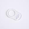 12 stücke Klar Silikon O Ringe DIY Baby Schnuller Serviette Schnuller Kette Clips Adapter Halter O Ringe Food Grade BPA FREI