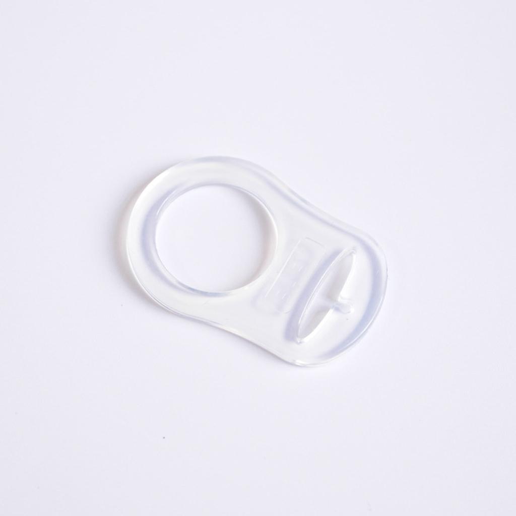 12 stücke Klar Silikon O Ringe DIY Baby Schnuller Serviette Schnuller Kette Clips Adapter Halter O Ringe Food Grade BPA FREI